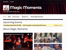 Tablet Screenshot of magicmomentsinc.org